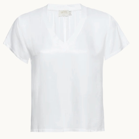 NWT Nation LTD Satin June Top White (Size S) - Picture 2 of 7